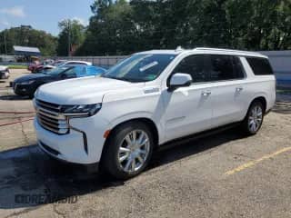 2021 Chevrolet Suburban High Country с VIN 1GNSCGKL8MR239269, выставлен на аукционе Copart как лот 63642145 с пробегом Не указан миль и Списание • Salvage title. История ставок и продаж доступна на DreamBid. Изображение 1.