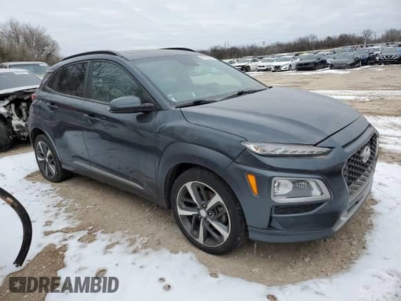 2018 Hyundai Kona Ultimate с VIN KM8K53A59JU073184, выставлен на аукционе Copart как лот 45223945 с пробегом 124 688 миль миль и Списание • Salvage title. История ставок и продаж доступна на DreamBid. Изображение 4.