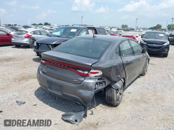 2016 Dodge Dart GT with VIN 1C3CDFEB1GD578145, listed as a IAAI auction lot 42834194 with 62,040 mi miles and . Bid and sale history available at DreamBid. Image 4.