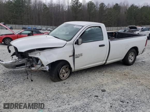 2020 Ram 1500 Tradesman z VIN 3C6JR6DT3LG194550, wystawiony jako Copart lot #47603555 z przebiegiem 77 887 mil mil oraz Szkoda całkowita • Salvage title. Historia ofert i sprzedaży dostępna na DreamBid. Obrazek 1.