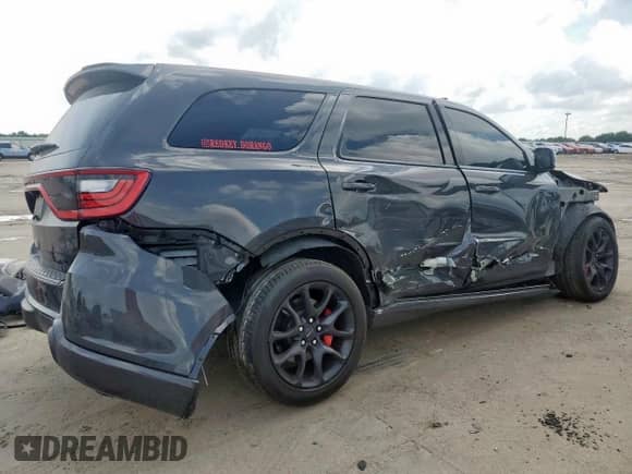 2023 Dodge Durango SRT Hellcat with VIN 1C4SDJH96PC634296, listed as a Copart auction lot 64410585 with 10,680 mi miles and Salvage title. Bid and sale history available at DreamBid. Image 3.