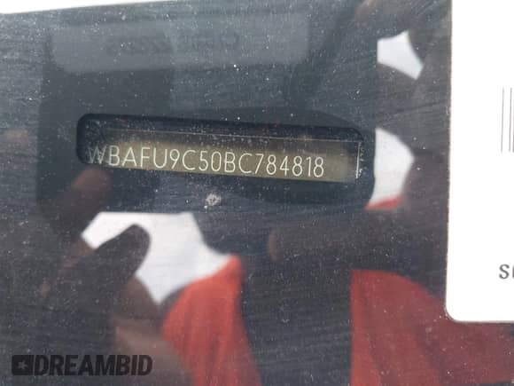 2011 BMW 5 Series 550i xDrive with VIN WBAFU9C50BC784818, listed as a IAAI auction lot 42313290 with 96,348 mi miles and . Bid and sale history available at DreamBid. Image 9.