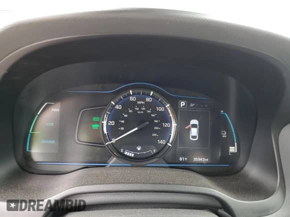 2019 Hyundai Ioniq with VIN KMHC65LD6KU137541, listed as a Copart auction lot 62223965 with 35,943 mi miles and Salvage title. Bid and sale history available at DreamBid. Image 9.