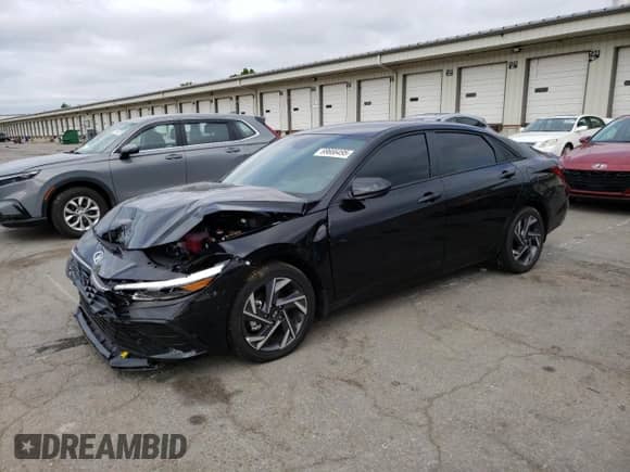 2025 Hyundai Elantra SEL Sport with VIN KMHLM4DJ7SU144633, listed as a Copart auction lot 69666495 with 2,523 mi miles and Salvage title. Bid and sale history available at DreamBid. Image 1.