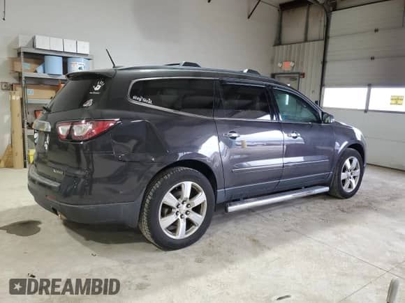 2017 Chevrolet Traverse Premier with VIN 1GNKVJKD7HJ194278, listed as a Copart auction lot 43832635 with 136,971 mi miles and Salvage title. Bid and sale history available at DreamBid. Image 3.