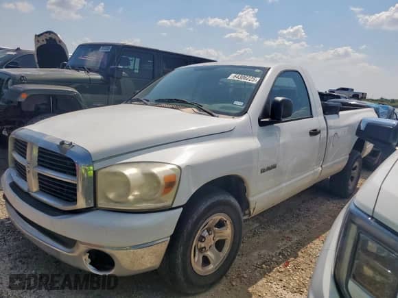 2008 Dodge 1500 SLT с VIN 1D7HA16N18J193666, выставлен на аукционе Copart как лот 64306225 с пробегом 237 721 миль миль и Списание • Salvage title. История ставок и продаж доступна на DreamBid. Изображение 1.