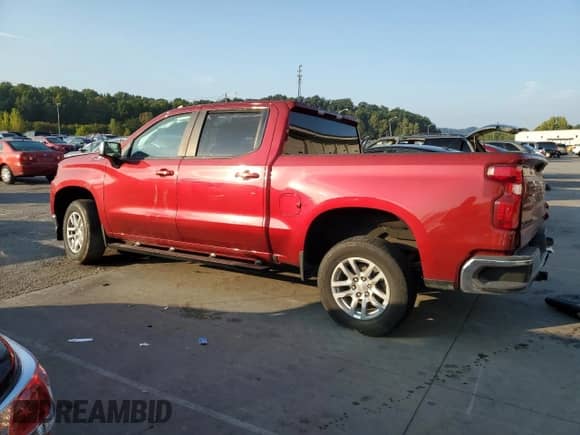 2021 Chevrolet Silverado 1500 LT with VIN 3GCUYDED6MG248848, listed as a Copart auction lot 80098925 with 71,080 mi miles and Salvage title. Bid and sale history available at DreamBid. Image 2.