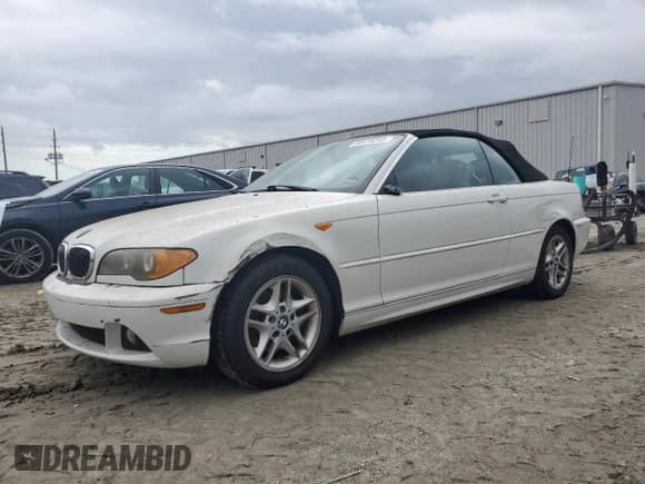 2004 BMW 3 Series 325Ci with VIN WBABW33474PL30185, listed as a Copart auction lot 89518345 with 86,931 mi miles and Salvage title. Bid and sale history available at DreamBid. Image 1.