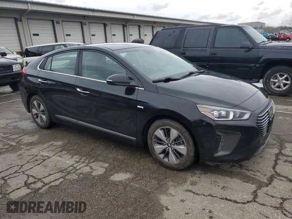 2019 Hyundai Ioniq Limited with VIN KMHC75LDXKU161905, listed as a Copart auction lot 51807525 with 128,524 mi miles and Salvage title. Bid and sale history available at DreamBid. Image 4.