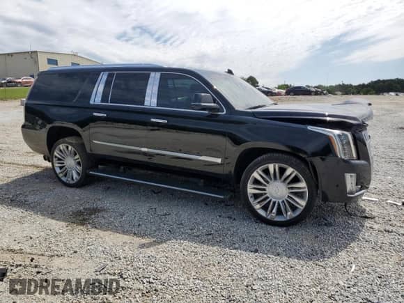 2018 Cadillac Escalade ESV Platinum with VIN 1GYS4KKJXJR360303, listed as a Copart auction lot 54401285 with 94,802 mi miles and Salvage title. Bid and sale history available at DreamBid. Image 4.