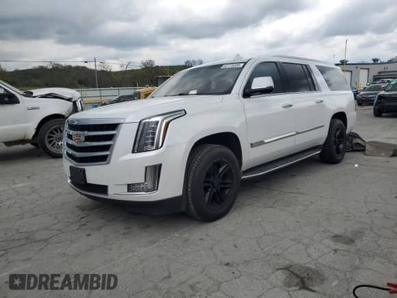 2016 Cadillac Escalade ESV Luxury Collection with VIN 1GYS4HKJ0GR453794, listed as a Copart auction lot 52775335 with 134,054 mi miles and Salvage title. Bid and sale history available at DreamBid. Image 1.
