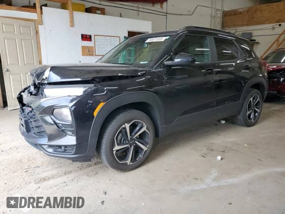 2022 Chevrolet TrailBlazer RS z VIN KL79MUSL3NB032914, wystawiony jako Copart lot #59501655 z przebiegiem 36 951 mil mil oraz Szkoda całkowita • Salvage title. Historia ofert i sprzedaży dostępna na DreamBid. Obrazek 1.