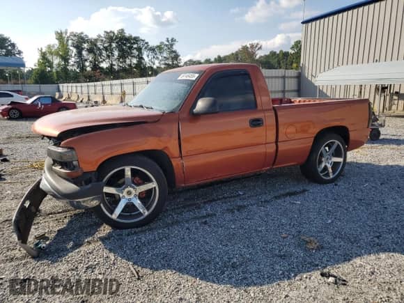 2001 Chevrolet Silverado 1500 LS with VIN 1GCEC14T01Z124239, listed as a Copart auction lot 69146455 with Not provided miles and Salvage title. Bid and sale history available at DreamBid. Image 1.