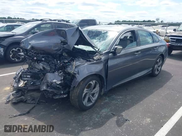 2020 Honda Accord EX-L with VIN 1HGCV1F5XLA091012, listed as a IAAI auction lot 43059353 with 114,611 mi miles and . Bid and sale history available at DreamBid. Image 17.