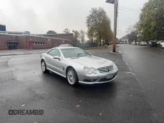 2003 Mercedes-Benz SL 55/63 AMG with VIN WDBSK74F43F035473, listed as a Copart auction lot 91118735 with 58,581 mi miles and Clean title. Bid and sale history available at DreamBid. Image 1.
