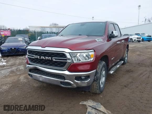 2022 Ram 1500 Big Horn with VIN 1C6RRFBG4NN263670, listed as a IAAI auction lot 41598066 with 49,999 mi miles and . Bid and sale history available at DreamBid. Image 12.