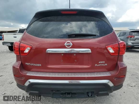 2017 Nissan Pathfinder Platinum с VIN 5N1DR2MM2HC695328, выставлен на аукционе Copart как лот 70037385 с пробегом 94 436 миль миль и Списание • Salvage title. История ставок и продаж доступна на DreamBid. Изображение 6.
