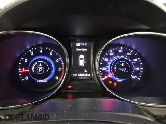 2013 Hyundai Santa Fe Limited with VIN KM8SRDHF8DU003110, listed as a Copart auction lot 71061695 with 146,518 mi miles and Clean title. Bid and sale history available at DreamBid. Image 9.