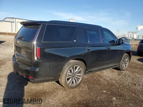 2023 Cadillac Escalade with VIN 1GYS4FKT7PR208626, listed as a Copart auction lot 48739935 with 30,040 mi miles and Salvage title. Bid and sale history available at DreamBid. Image 3.