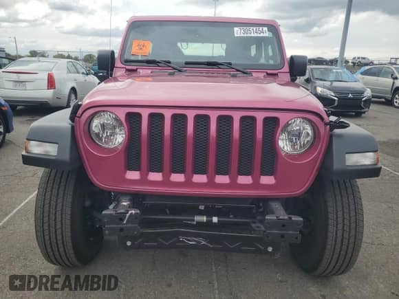 2022 Jeep Wrangler Sport с VIN 1C4HJXAG7NW147909, выставлен на аукционе Copart как лот 73051454 с пробегом 21 707 миль миль и Списание • Salvage title. История ставок и продаж доступна на DreamBid. Изображение 5.