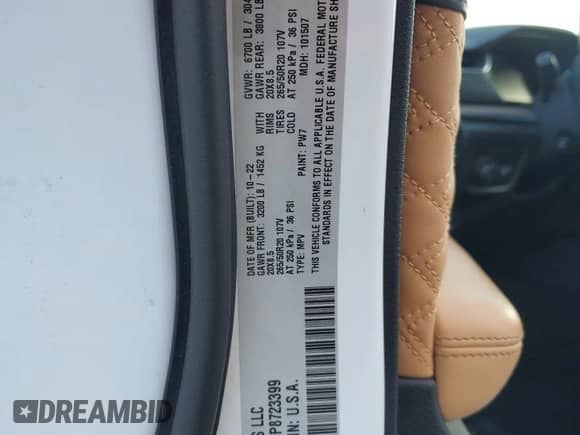 2023 Jeep Grand Cherokee Summit Reserve с VIN 1C4RJKEG8P8723399, выставлен на аукционе Copart как лот 51033365 с пробегом 32 689 миль миль и Списание • Salvage title. История ставок и продаж доступна на DreamBid. Изображение 16.