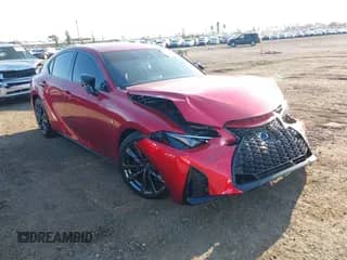 2025 Lexus IS 350 F Sport с VIN JTHGZ1B29S5085059, выставлен на аукционе IAAI как лот 43291495 с пробегом 3 090 миль миль и . История ставок и продаж доступна на DreamBid. Изображение 1.