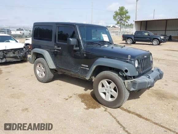 2018 Jeep Wrangler Sport with VIN 1C4AJWAG6JL856998, listed as a IAAI auction lot 41785595 with 179,310 mi miles and . Bid and sale history available at DreamBid. Image 1.