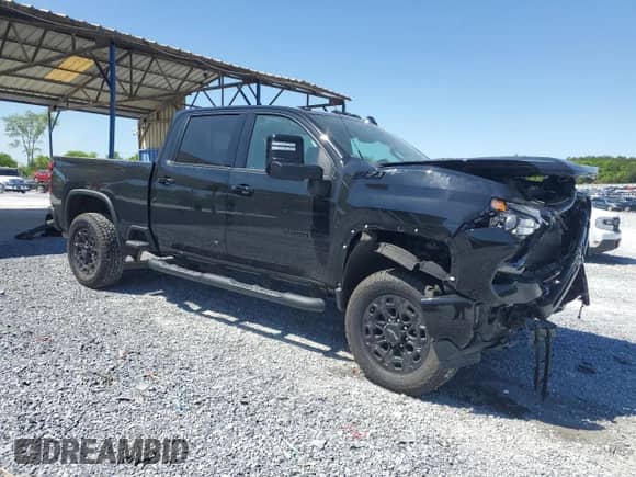 2024 Chevrolet Silverado 3500HD LTZ with VIN 2GC4YUEY6R1172003, listed as a Copart auction lot 52870645 with 27,380 mi miles and Salvage title. Bid and sale history available at DreamBid. Image 4.