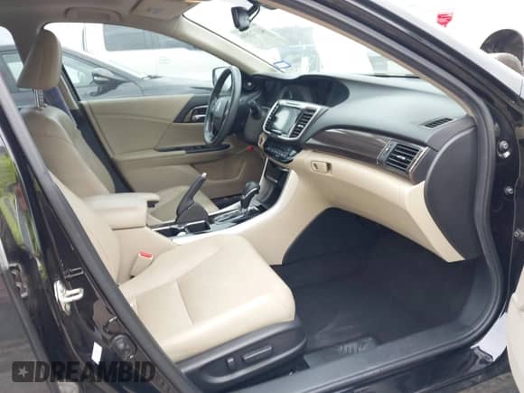 2016 Honda Accord EX-L with VIN 1HGCR2F99GA197065, listed as a IAAI auction lot 43123596 with 110,274 mi miles and . Bid and sale history available at DreamBid. Image 5.