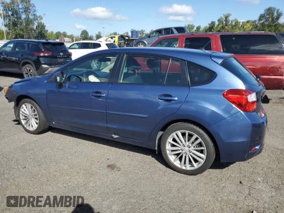 2012 Subaru Impreza Premium with VIN JF1GPAD64CH234863, listed as a Copart auction lot 80717445 with 69,230 mi miles and Salvage title. Bid and sale history available at DreamBid. Image 2.