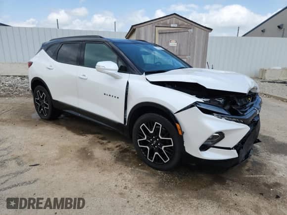 2023 Chevrolet Blazer RS с VIN 3GNKBERS4PS132953, выставлен на аукционе Copart как лот 61628295 с пробегом 24 014 миль миль и Списание • Salvage title. История ставок и продаж доступна на DreamBid. Изображение 4.