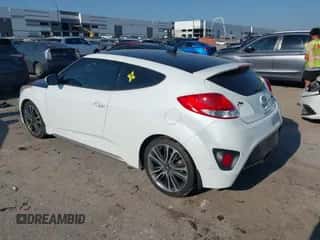 2016 Hyundai Veloster Turbo with VIN KMHTC6AE8GU266527, listed as a IAAI auction lot 43046164 with 134,658 mi miles and . Bid and sale history available at DreamBid. Image 3.
