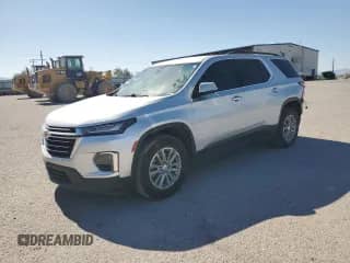 2022 Chevrolet Traverse LT z VIN 1GNERHKW4NJ103782, wystawiony jako Copart lot #60924555 z przebiegiem 117 494 mil mil oraz Szkoda całkowita • Salvage title. Historia ofert i sprzedaży dostępna na DreamBid. Obrazek 1.