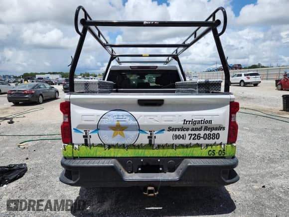 2024 Chevrolet Silverado 1500 Work Truck with VIN 1GCRAAED3RZ270483, listed as a Copart auction lot 66820355 with 22,971 mi miles and Salvage title. Bid and sale history available at DreamBid. Image 6.