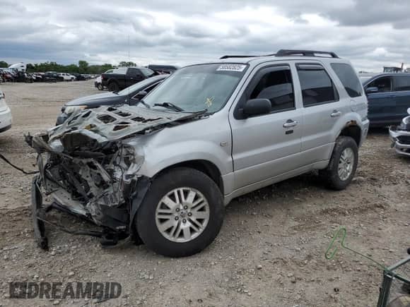 2007 Mercury Mariner Premier with VIN 4M2CU97107KJ17462, listed as a Copart auction lot 58582825 with Not provided miles and Salvage title. Bid and sale history available at DreamBid. Image 1.
