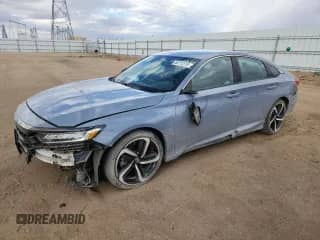 2022 Honda Accord Sport с VIN 1HGCV3F2XNA029842, выставлен на аукционе Copart как лот 86113515 с пробегом 29 638 миль миль и Списание • Salvage title. История ставок и продаж доступна на DreamBid. Изображение 1.