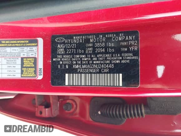 2022 Hyundai Elantra SEL с VIN KMHLM4AG3NU240448, выставлен на аукционе IAAI как лот 43206692 с пробегом 80 533 миль миль и . История ставок и продаж доступна на DreamBid. Изображение 9.