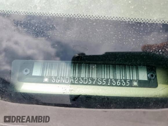 2007 Chevrolet HHR LT с VIN 3GNDA23D57S513635, выставлен на аукционе Copart как лот 61580565 с пробегом 126 050 миль миль и Списание • Salvage title. История ставок и продаж доступна на DreamBid. Изображение 13.