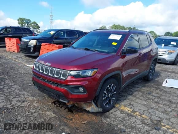 2022 Jeep Compass Latitude с VIN 3C4NJCBB6NT119409, выставлен на аукционе IAAI как лот 42514177 с пробегом 103 225 миль миль и . История ставок и продаж доступна на DreamBid. Изображение 22.