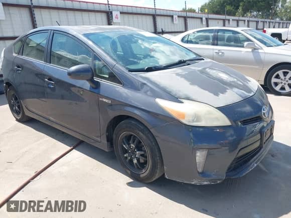2012 Toyota Prius One with VIN JTDKN3DU7C1529775, listed as a IAAI auction lot 43107480 with 178,661 mi miles and . Bid and sale history available at DreamBid. Image 1.