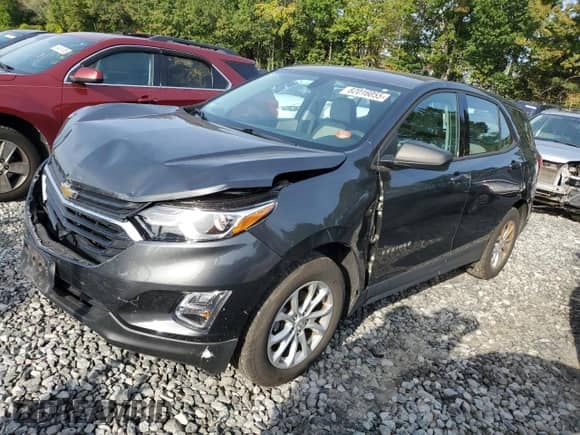 2019 Chevrolet Equinox LS with VIN 2GNAXSEV2K6235100, listed as a Copart auction lot 82016055 with 57,330 mi miles and Salvage title. Bid and sale history available at DreamBid. Image 1.