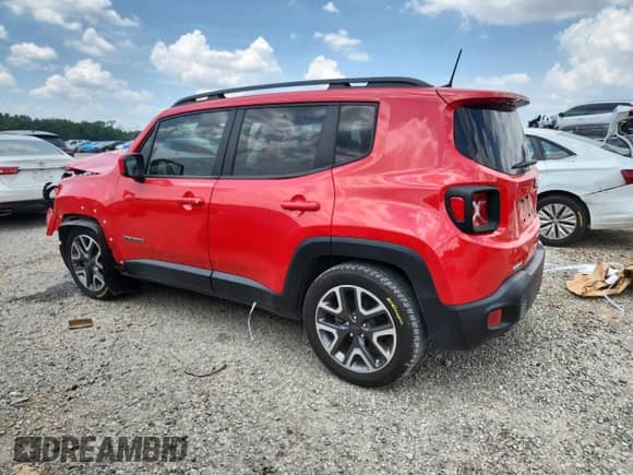 2018 Jeep Renegade Latitude with VIN ZACCJABB8JPH05350, listed as a Copart auction lot 65545705 with 66,020 mi miles and Salvage title. Bid and sale history available at DreamBid. Image 2.