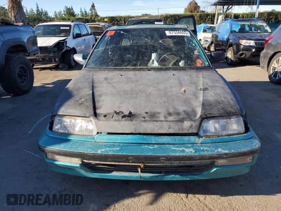 1991 Honda Civic с VIN 2HGED7366MH518166, выставлен на аукционе Copart как лот 87556605 с пробегом Не указан миль и Списание • Salvage title. История ставок и продаж доступна на DreamBid. Изображение 5.