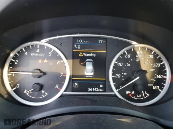 2019 Nissan Sentra SV with VIN 3N1AB7APXKY453007, listed as a Copart auction lot 75494554 with 56,142 mi miles and Salvage title. Bid and sale history available at DreamBid. Image 9.