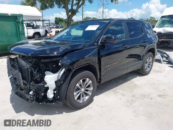 2025 Chevrolet Equinox FWD LT with VIN 3GNAXHEG0SL281587, listed as a IAAI auction lot 42982824 with 996 mi miles and . Bid and sale history available at DreamBid. Image 2.