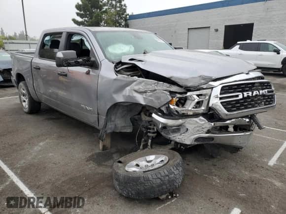 2023 Ram 1500 Lone Star with VIN 1C6SRFFT1PN612585, listed as a Copart auction lot 82005035 with Not provided miles and Salvage title. Bid and sale history available at DreamBid. Image 4.