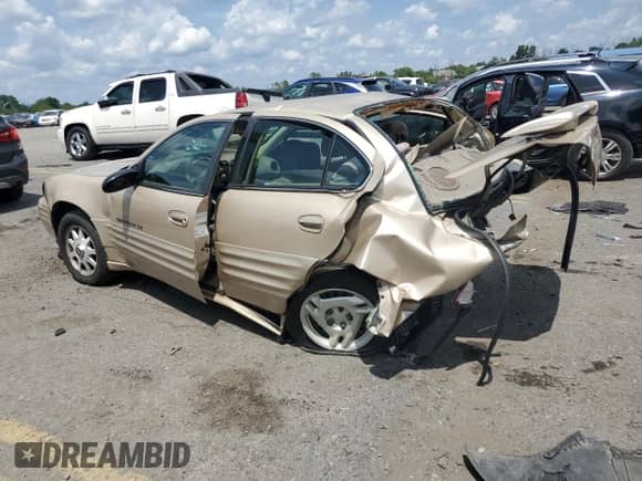 2002 Pontiac Grand Am SE1 with VIN 1G2NF52F22C201293, listed as a Copart auction lot 66002395 with 66,152 mi miles and Salvage title. Bid and sale history available at DreamBid. Image 2.