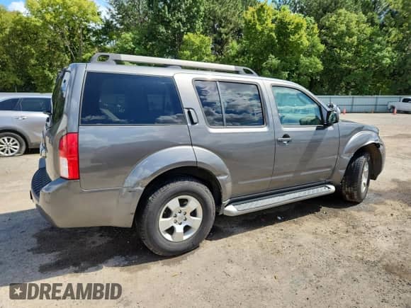 2008 Nissan Pathfinder SE with VIN 5N1AR18U58C663531, listed as a Copart auction lot 81325155 with 188,521 mi miles and Salvage title. Bid and sale history available at DreamBid. Image 3.