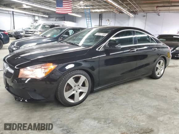 2015 Mercedes-Benz CLA 250 z VIN WDDSJ4GB3FN179446, wystawiony jako Copart lot #90627995 z przebiegiem 48 216 mil mil oraz Czysty tytuł • Clean title. Historia ofert i sprzedaży dostępna na DreamBid. Obrazek 1.