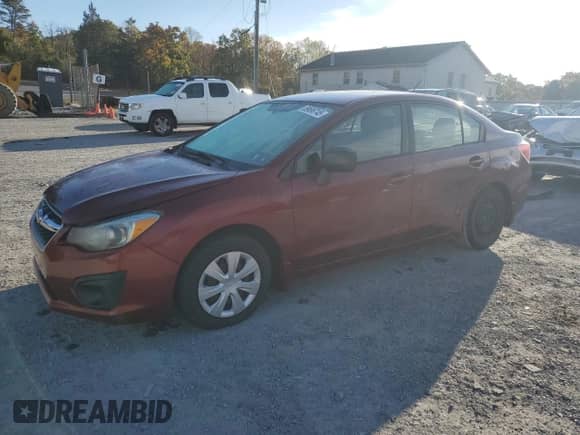 2012 Subaru Impreza 2.0i with VIN JF1GJAA60CG029794, listed as a Copart auction lot 89696745 with 66,082 mi miles and Salvage title. Bid and sale history available at DreamBid. Image 1.